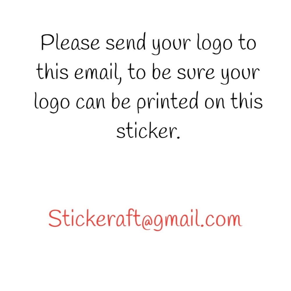 Custom Logo Stickers 2” Round Personalized Labels for Small Business Sticker - Picture 3 of 12